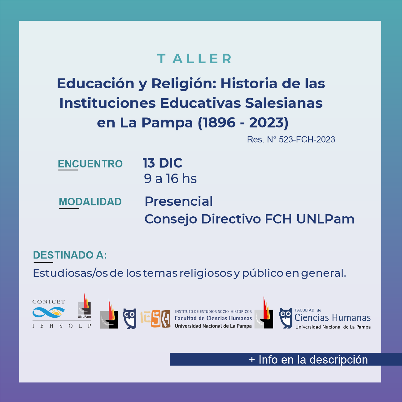 Educación y religión: historia de las instituciones educativas salesianas en La Pampa (1896 - 2023)